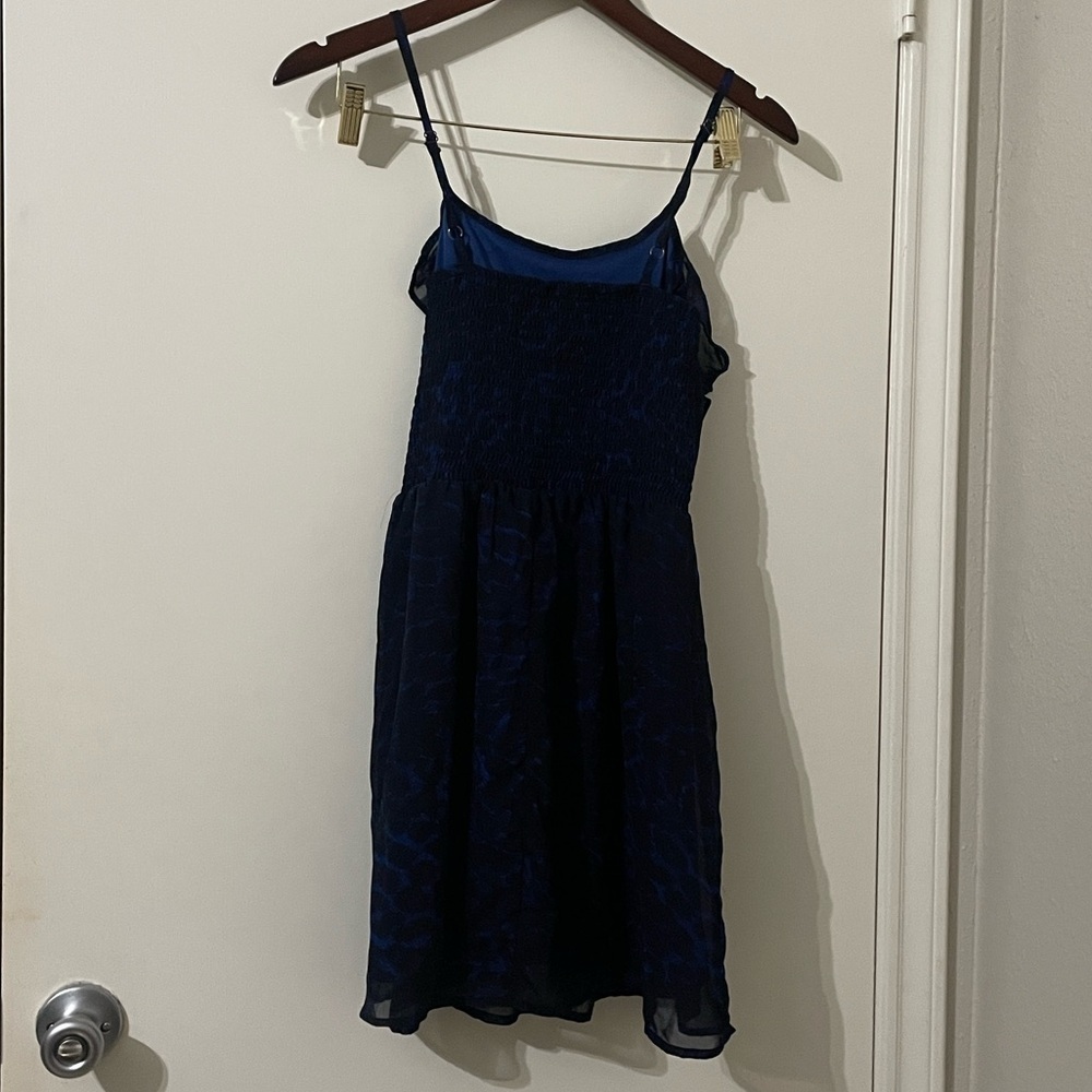 No Boundaries Rio Blue Ruffle Mini Dress - Size Medium (7-9) - Picture 3 of 7